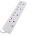 13A UK Fused Plug 4 Gang Power Strip